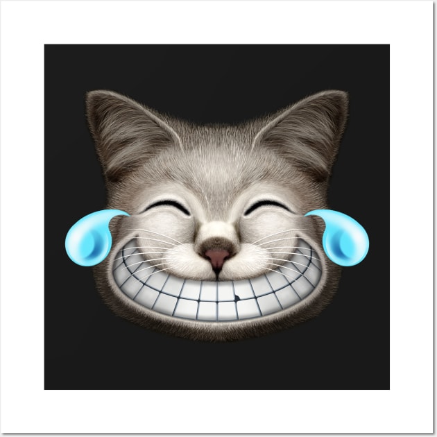 EMOTIONS CAT LAUGHING Wall Art by ADAMLAWLESS